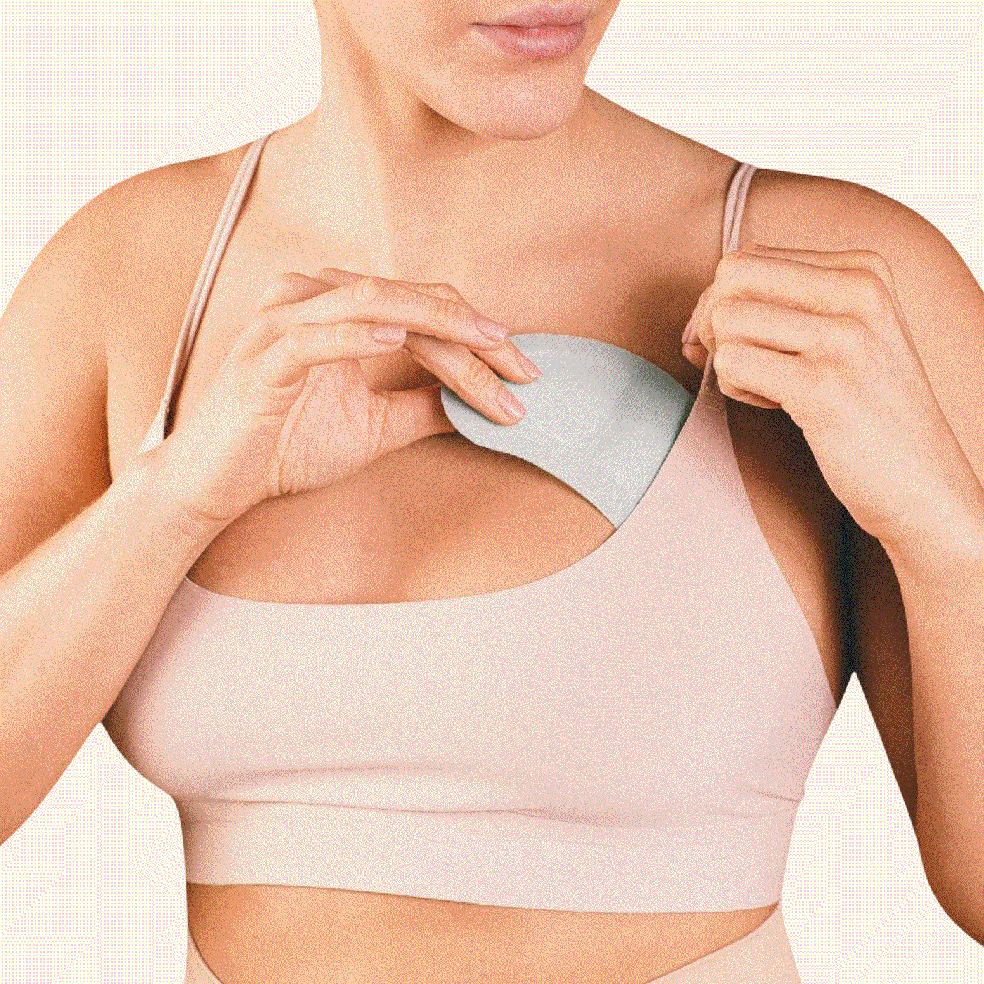 Four-pack of Breast Friends breast cooling pads providing SkinSafe™ 58° soothing comfort for pain relief and hot flash management