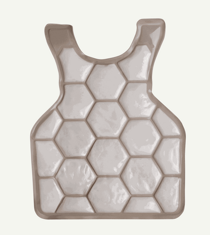 Lightweight cooling vest with CoolNow™ 80° technology providing on-demand front and back cooling without batteries or ice packs