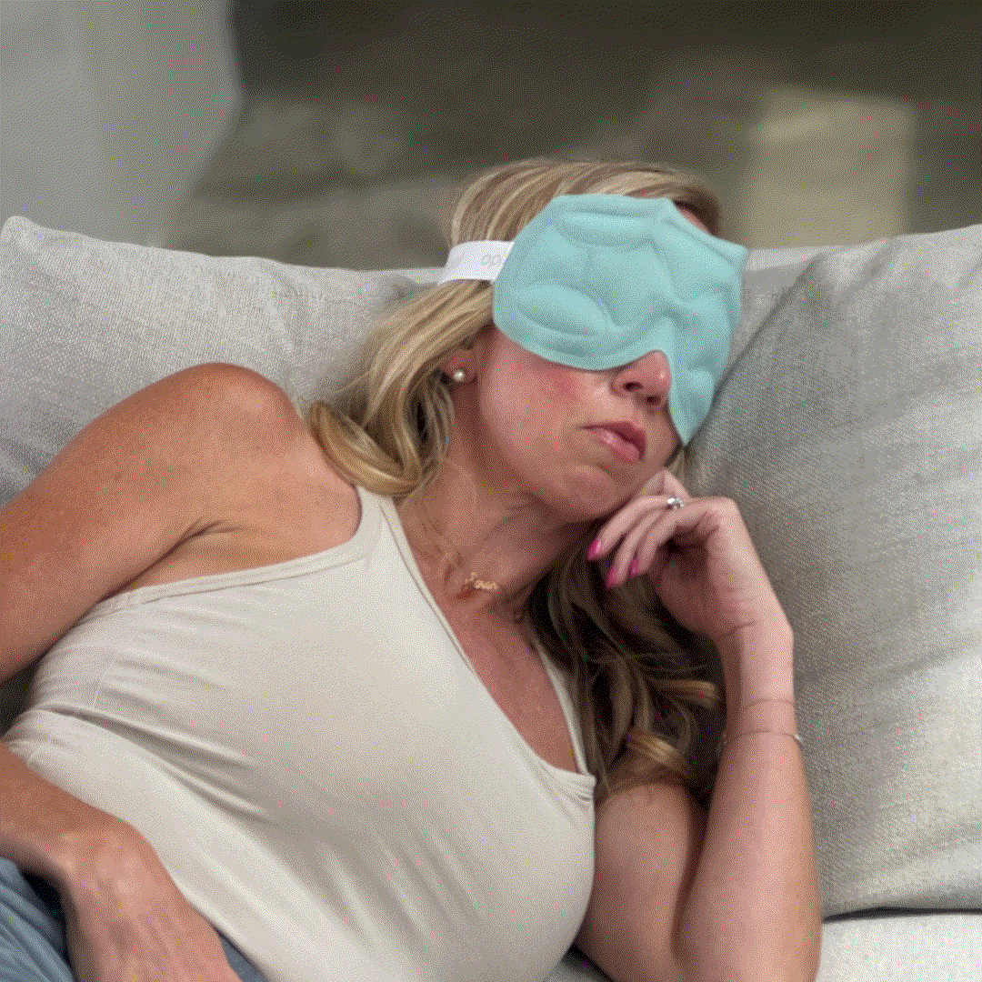 Cooling Eye Mask Lifestyle Woman Sleeping
