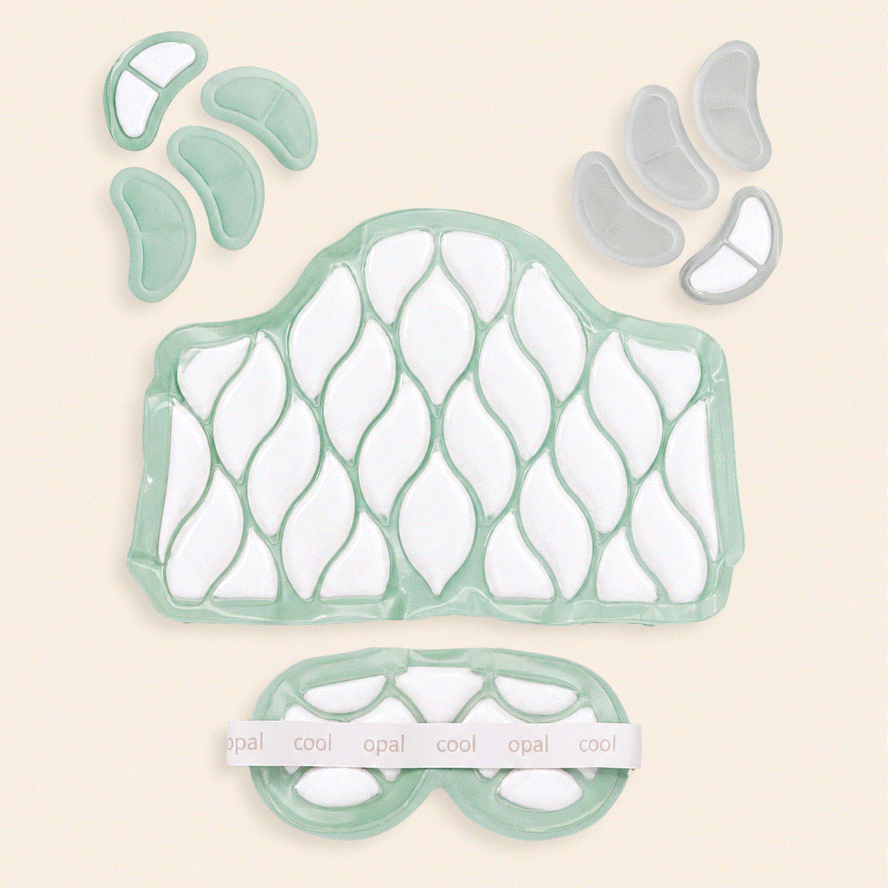 Gift for mom baby shower set with cooling therapy wraps, cool eye mask, and cooling breast pads