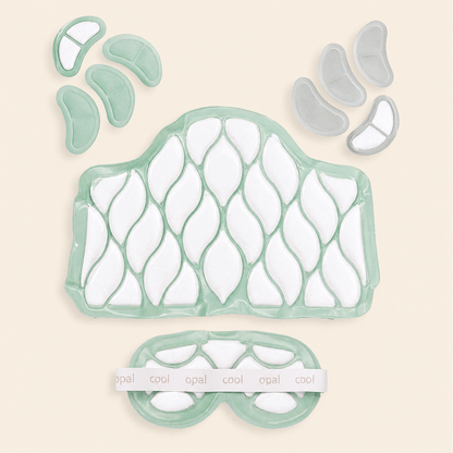 Gift for mom baby shower set with cooling therapy wraps, cool eye mask, and cooling breast pads