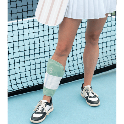 roll with it over shin and on tennis court